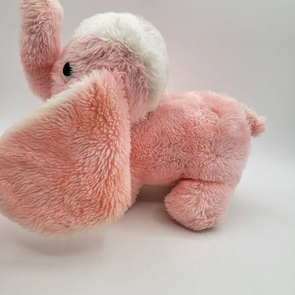 Dakin Pink Elephant Plush Vintage 1977 Rattle Chime Baby Stuffed Toy Floppy Ears - Picture 7 of 11